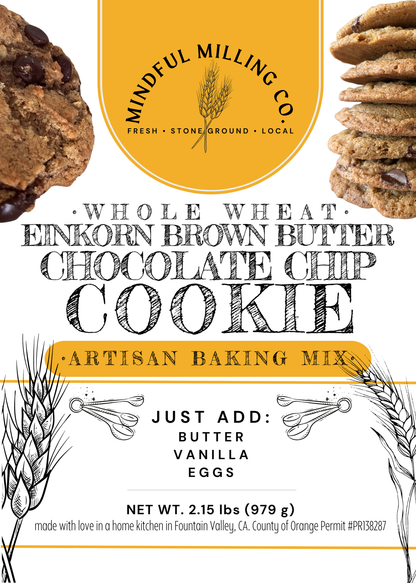 Brown Butter Chocolate Chip Einkorn Artisan Cookie Mix