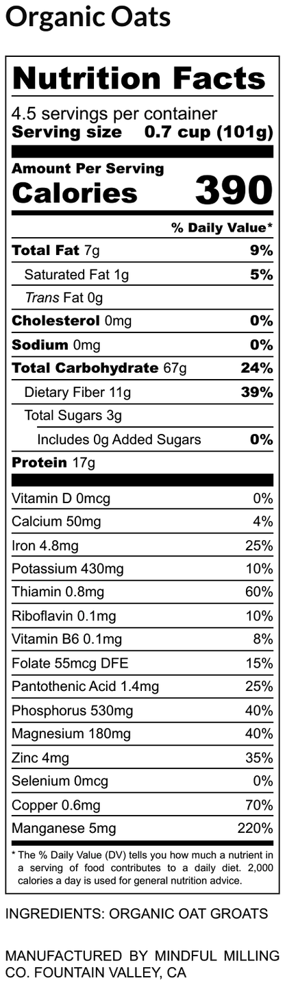 Oat Flour, Organic